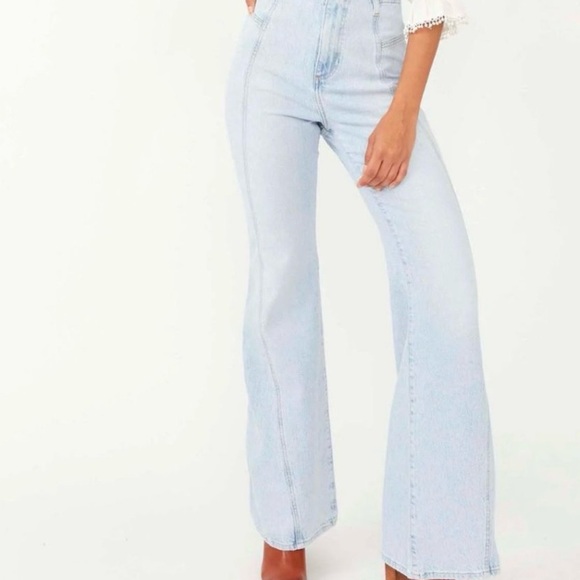 We The Free Florence High Rise Flare Jeans Size 30 - Picture 3 of 6